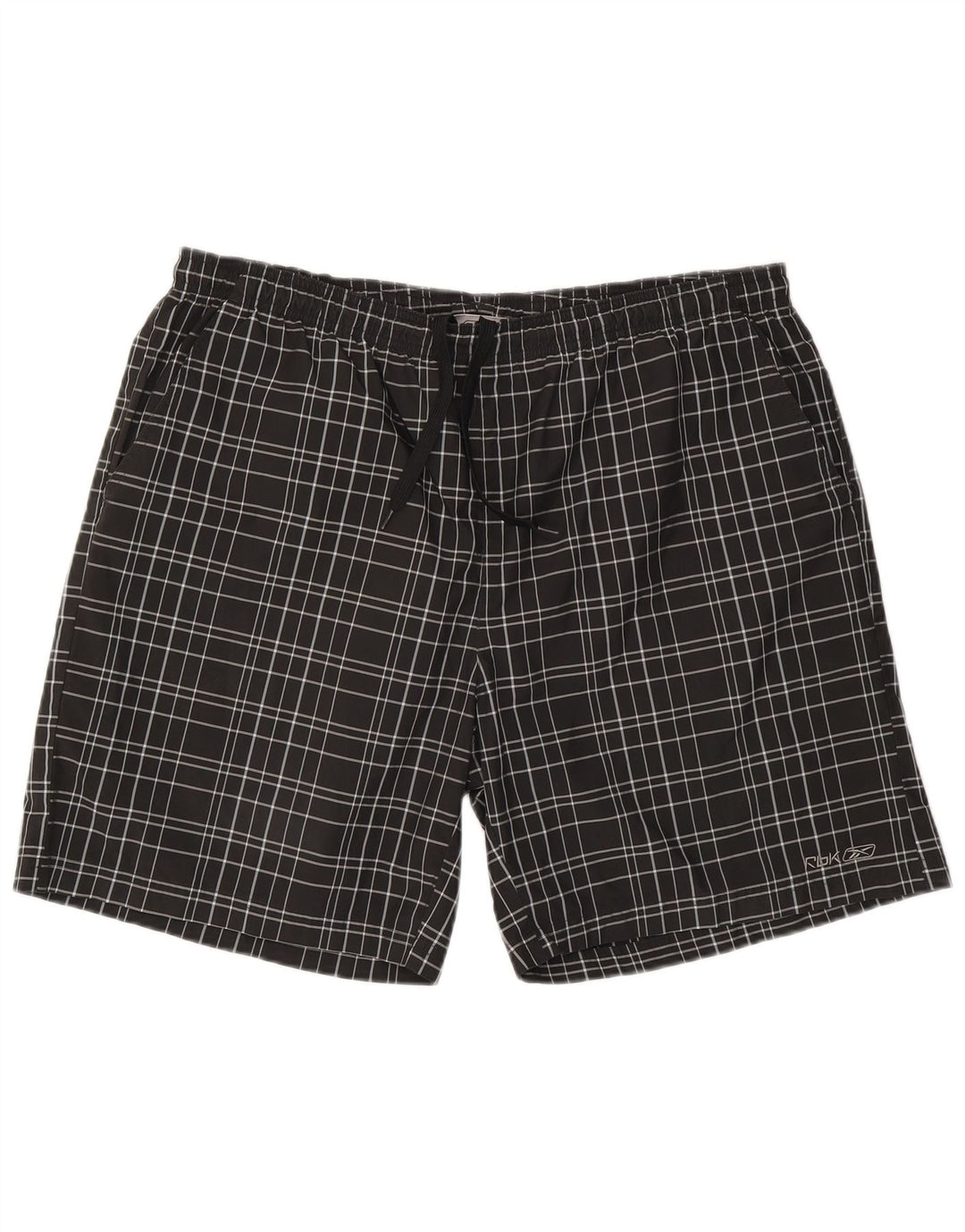 Reebok Badeshorts til mænd 2XL sort ternet polyester