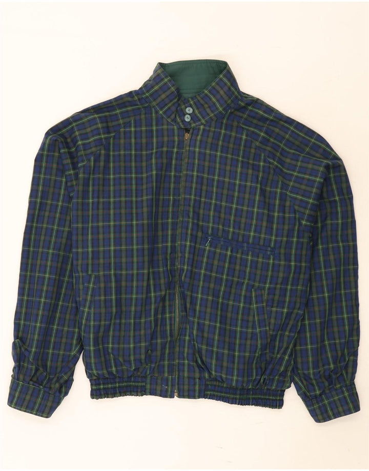 Vintage herre vendbar jakke UK 38 Medium Green Polyester