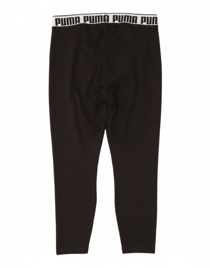 Puma Graphic Crop Leggings til kvinder UK 14 Large Black