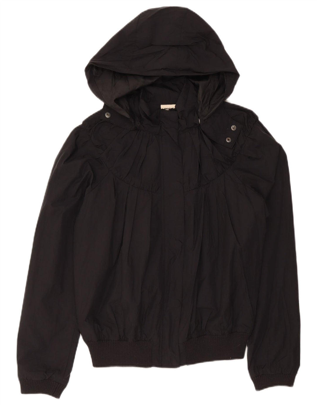 Dkny Dame Hooded Bomber Jacket UK 14 Medium Sort Nylon