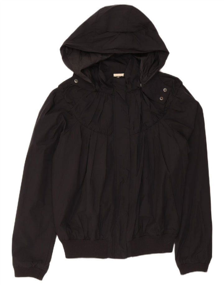 Dkny Dame Hooded Bomber Jacket UK 14 Medium Sort Nylon