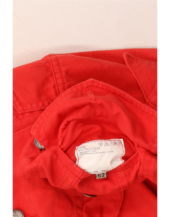 JOOP Womens Denim Jacket IT 52 2XL Red Cotton Vintage Joop and Second-Hand Joop from Messina Hembry 