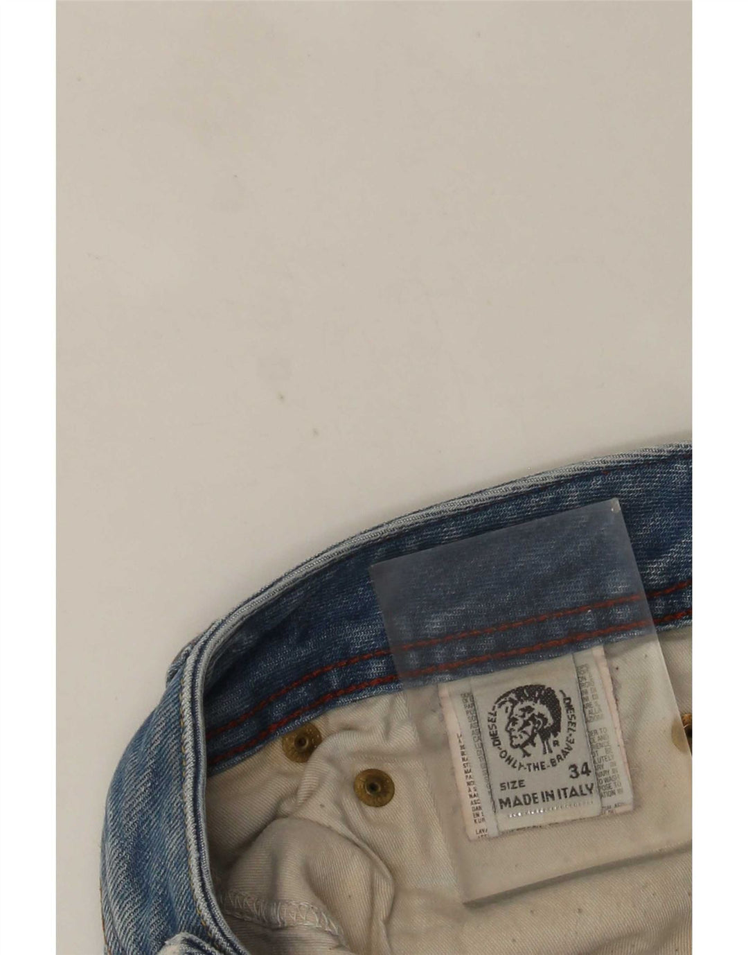 Diesel Herre Distressed Denim Shorts W34 Large Blue Cotton