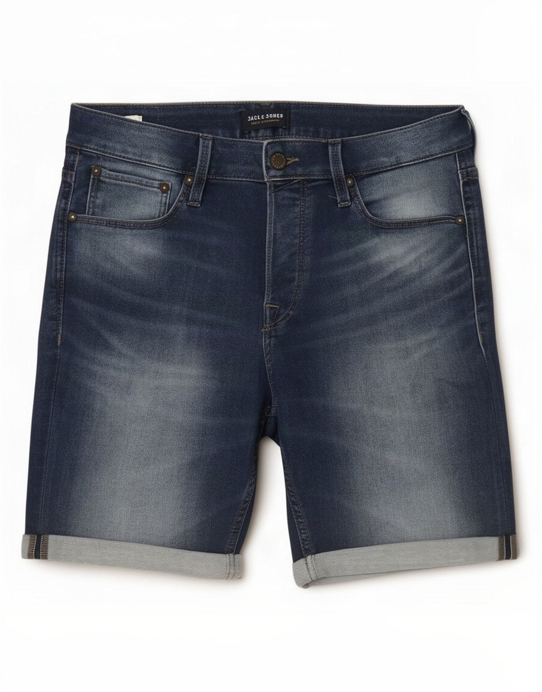 Jack & Jones denimshorts til mænd Small W32 blå bomuld