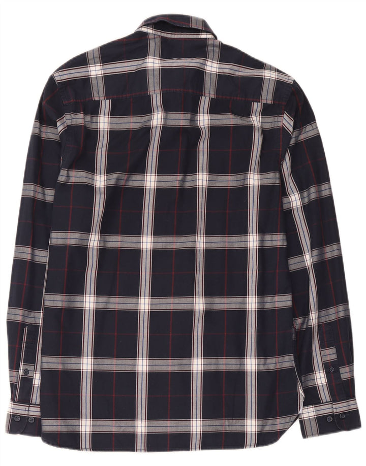 Jack & Jones herreskjorte medium marineblå ternet bomuld