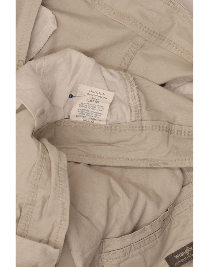 WRANGLER Herre Cargo Shorts W44 2XL Beige Bomuld