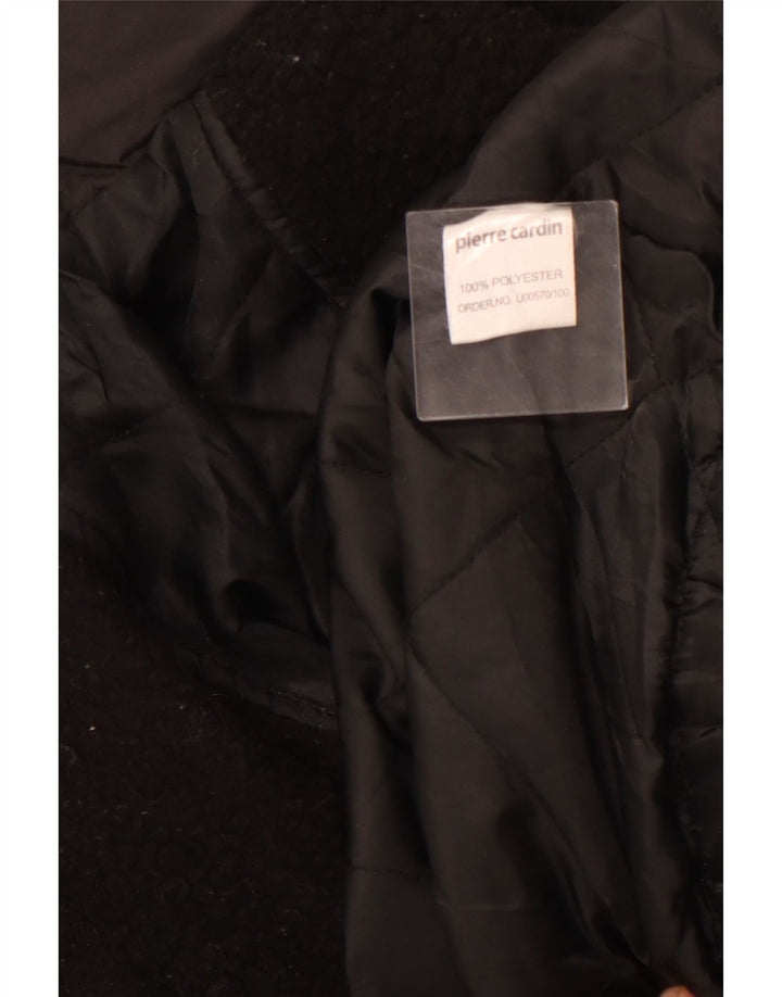 PIERRE CARDIN Herre Windbreaker Jacket UK 40 Large Black Polyester