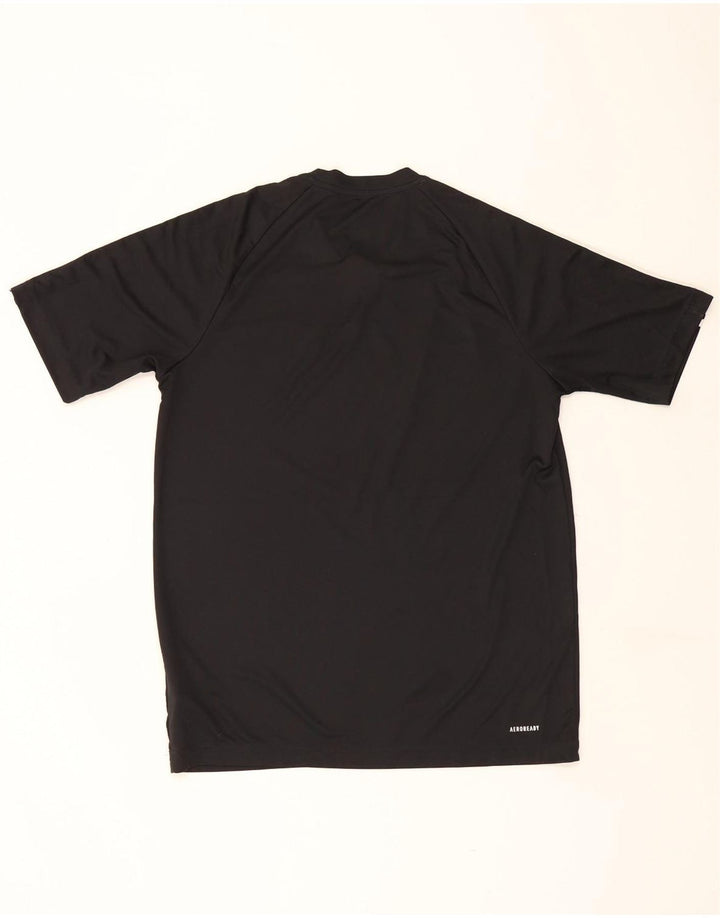 Adidas Herre Aeroready T-Shirt Top Medium Sort Polyester