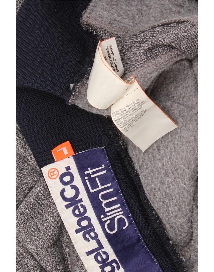 SUPERDRY Slim Fit Sportsshorts til mænd, store grå bomuld