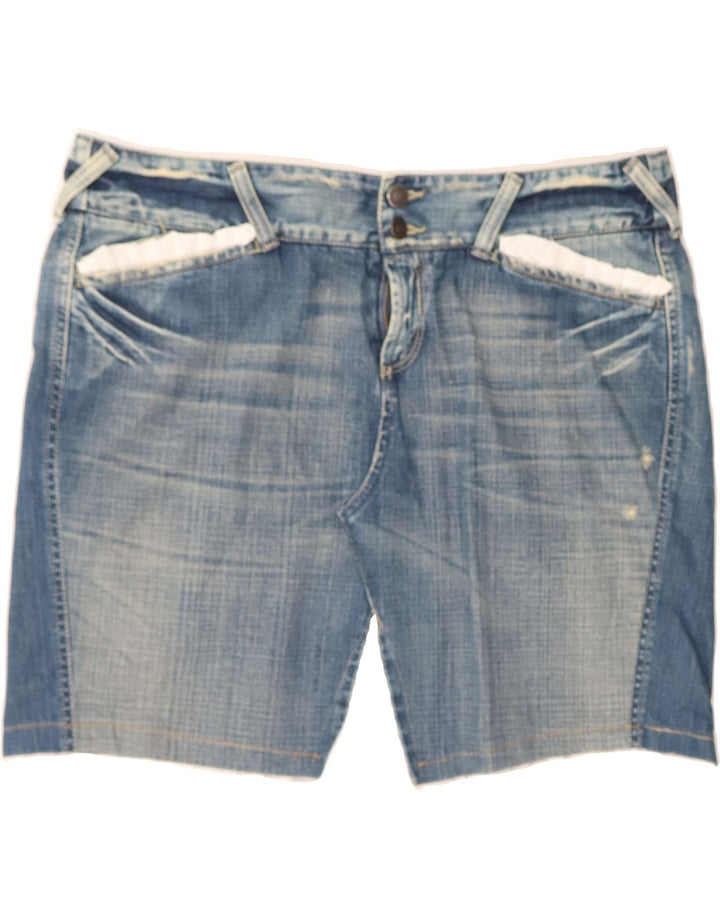 BENETTON Womens Denim Shorts EU 48 2XL W38 Blue Cotton Vintage Benetton and Second-Hand Benetton from Messina Hembry 
