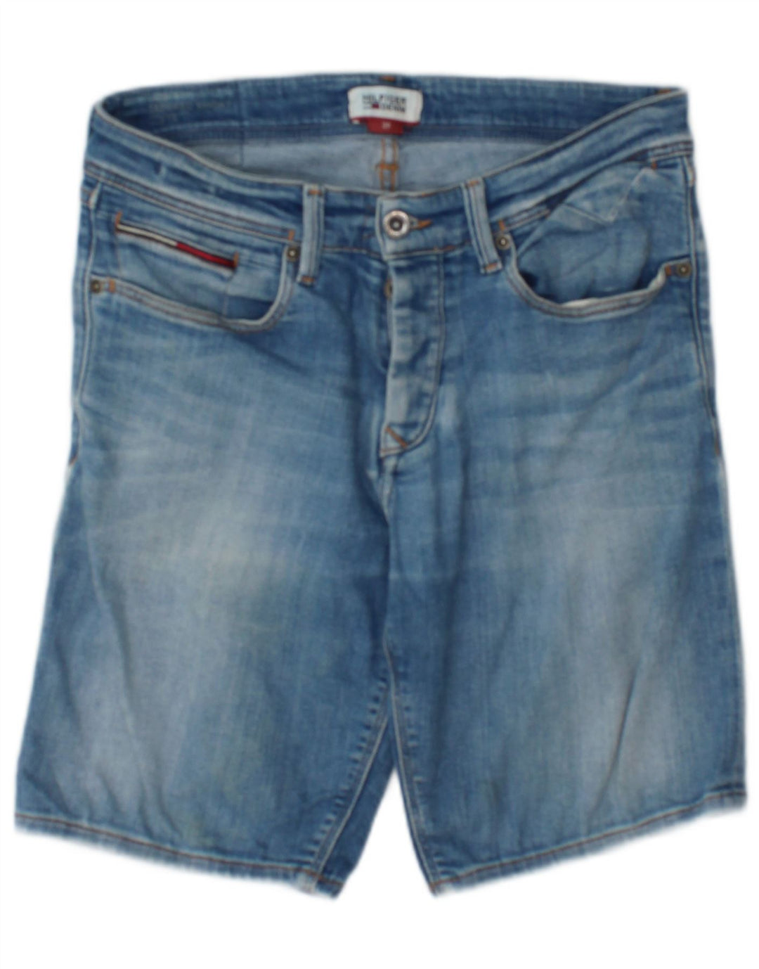 Tommy Hilfiger Herre Denim Shorts W29 Small Blue
