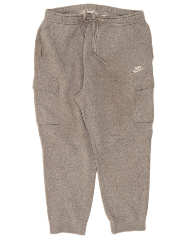 Nike Herre Cargo træningsdragt Bukser Joggers XL Grå Flecked Bomuld