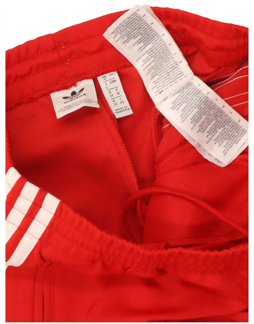 Adidas Træningsdragtsbukser til kvinder UK 8 Small Red Polyester