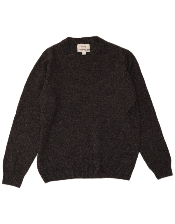 MARKS & SPENCER Dame sweater med rund hals DK 14 mellemgrå