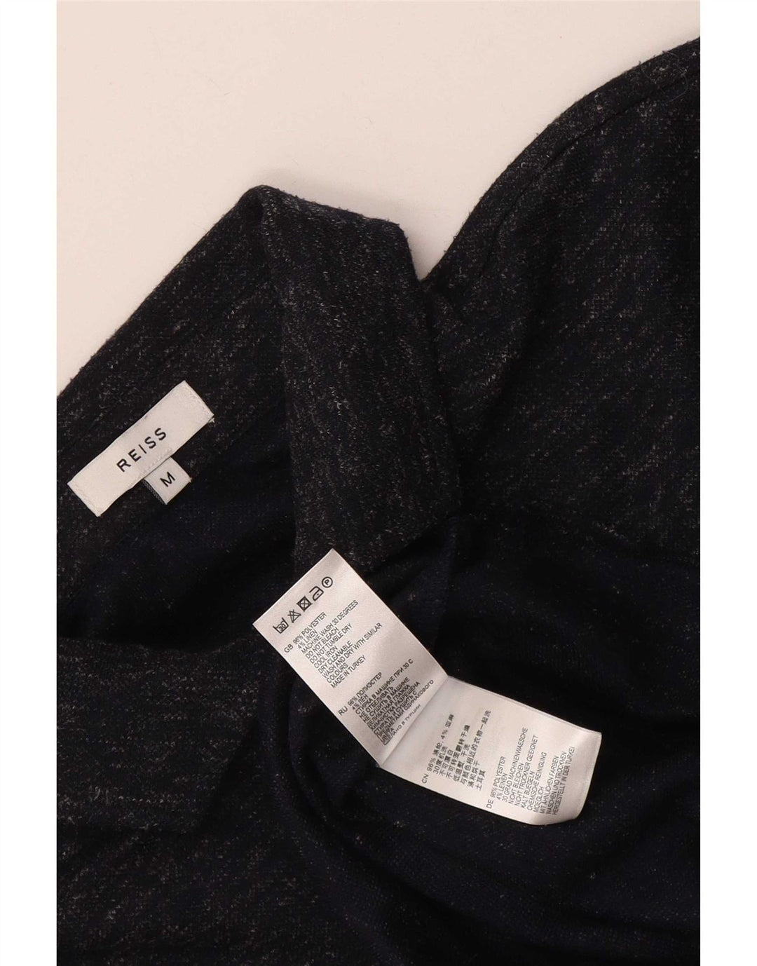 Reiss Poloshirt til mænd Medium Navy Blue Flecked Polyester