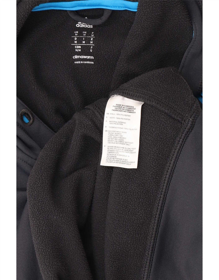 Adidas Herre Climawarm Hoodie Jumper Medium Grey Polyester
