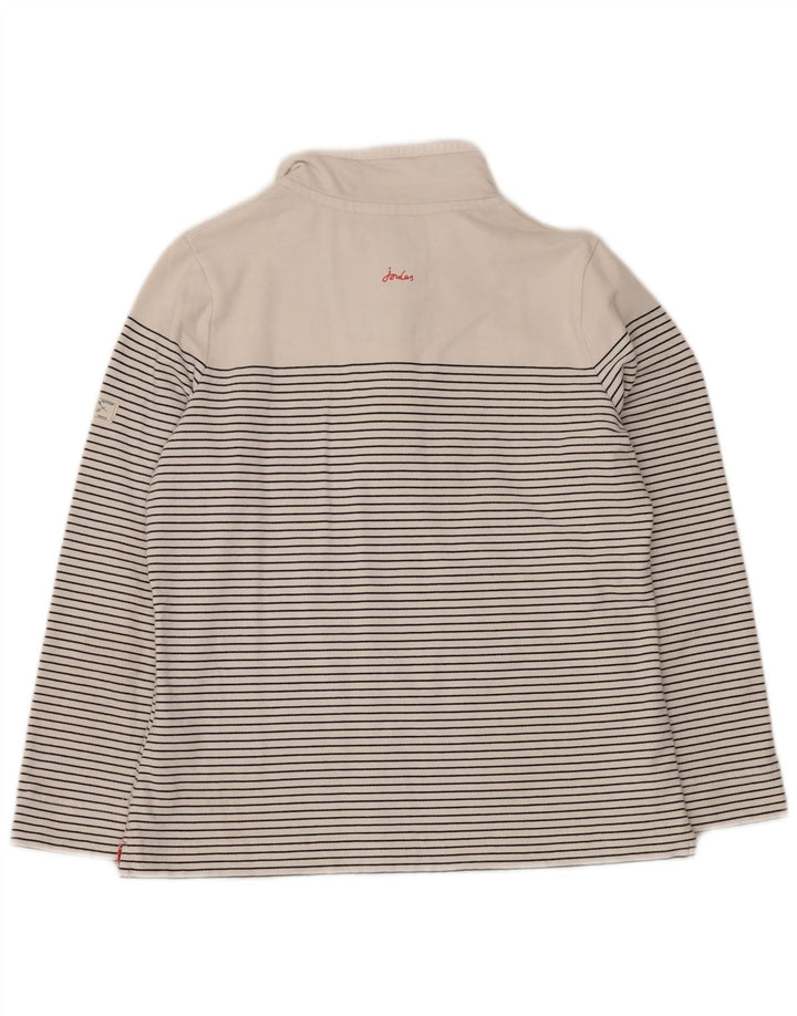JOULES Dame Sweatshirt Jumper UK 14 Medium Off White Stribet