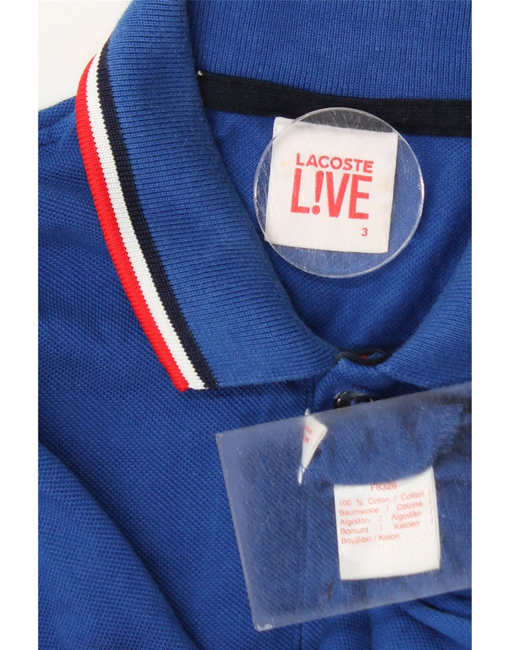 Lacoste herre poloskjorte str. 3 Lille blå bomuld