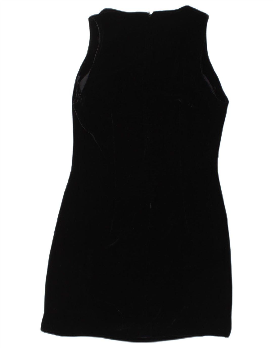 DANIEL & MAYER Dame Ærmeløs Velvet Sheath Dress UK 12 Medium Black