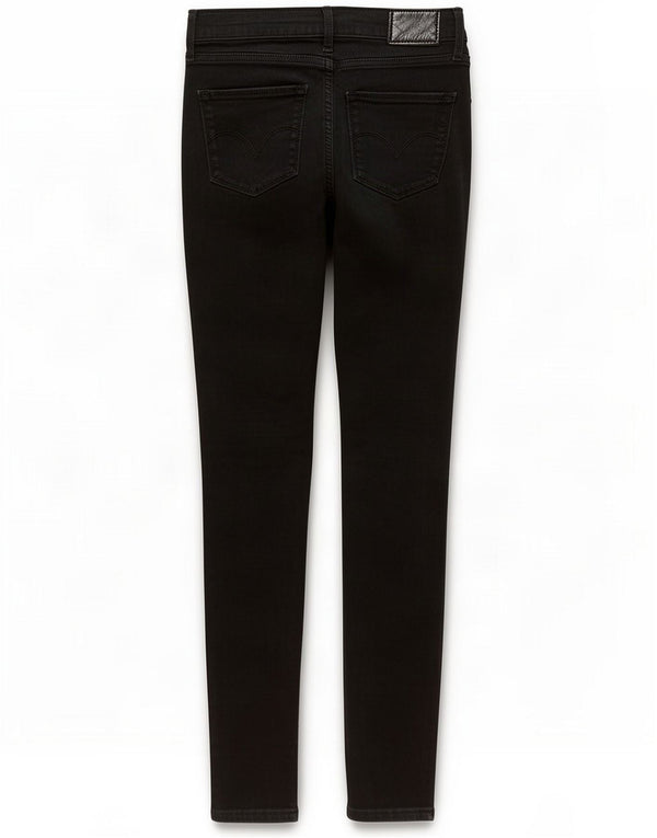 Levi's Womens 721 High Rise Skinny Jeans W27 L30 Black Cotton