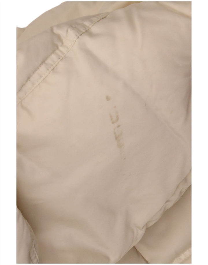 CALVIN KLEIN JEANS Dame Oversized polstret jakke UK 10 Small Off White