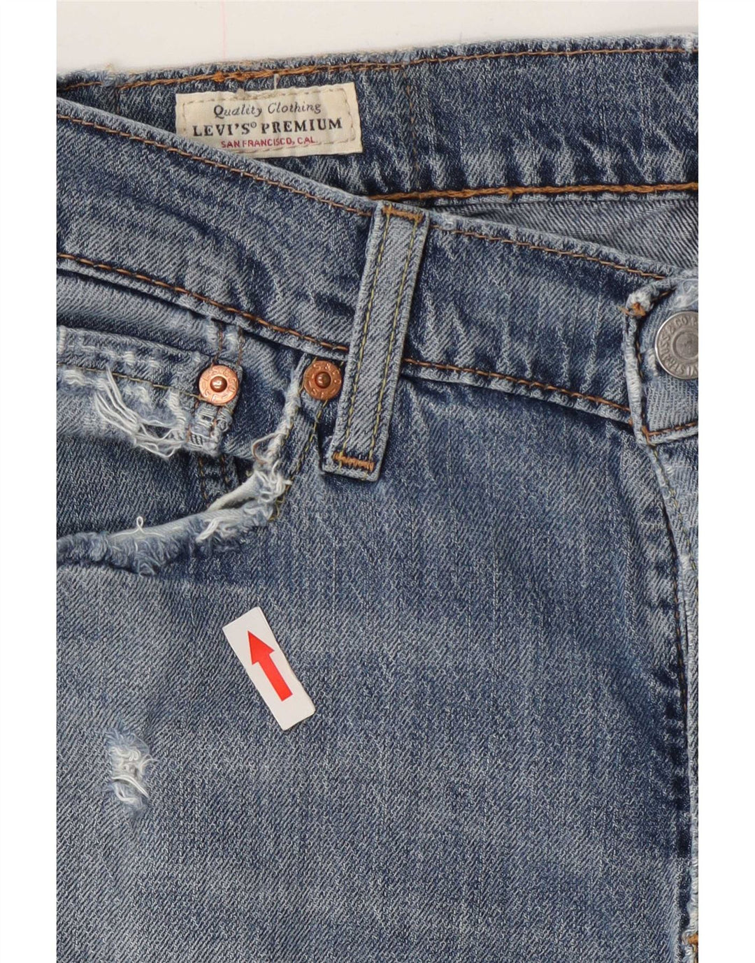 Levi's Womens 511 Tapered Slim Jeans W30 L30 Blå Bomuld