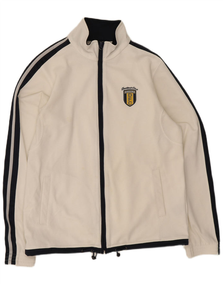 Diadora Træningsdragt til mænd Topjakke UK 36 Small White Colourblock Polyester