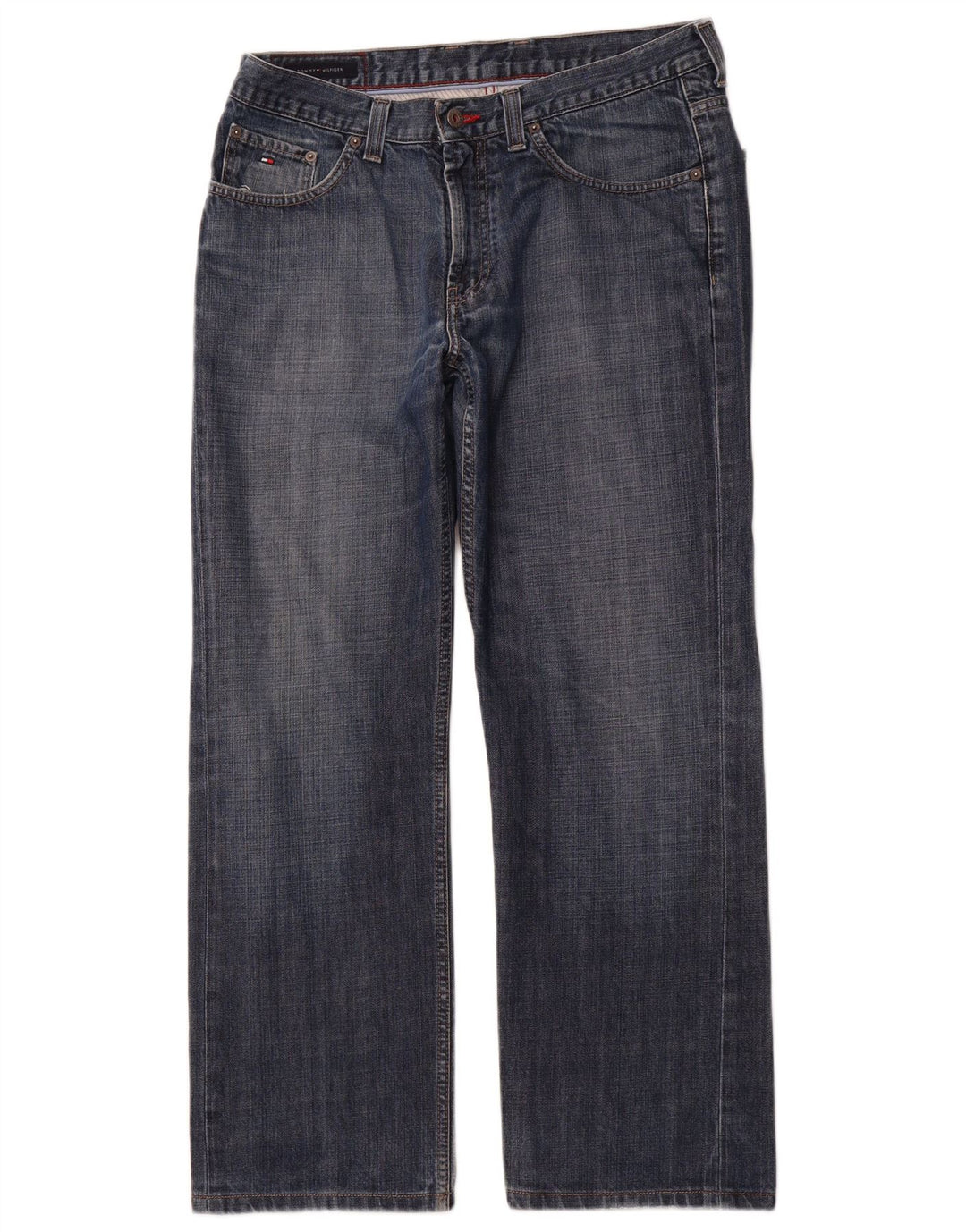 TOMMY HILFIGER Straight jeans til mænd W34 L32 blå bomuld