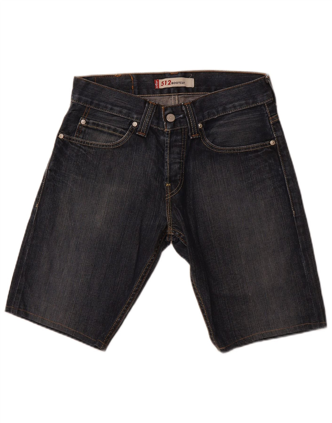LEVI'S Herre 512 Slim Denim Shorts W29 Små blå bomuld