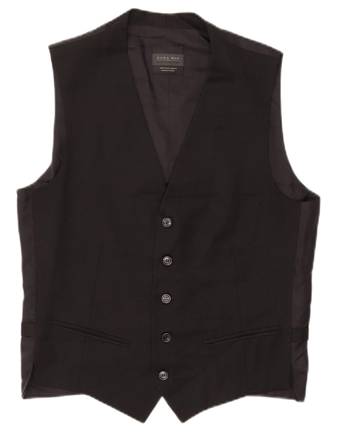 Zara herrevest medium sort uld
