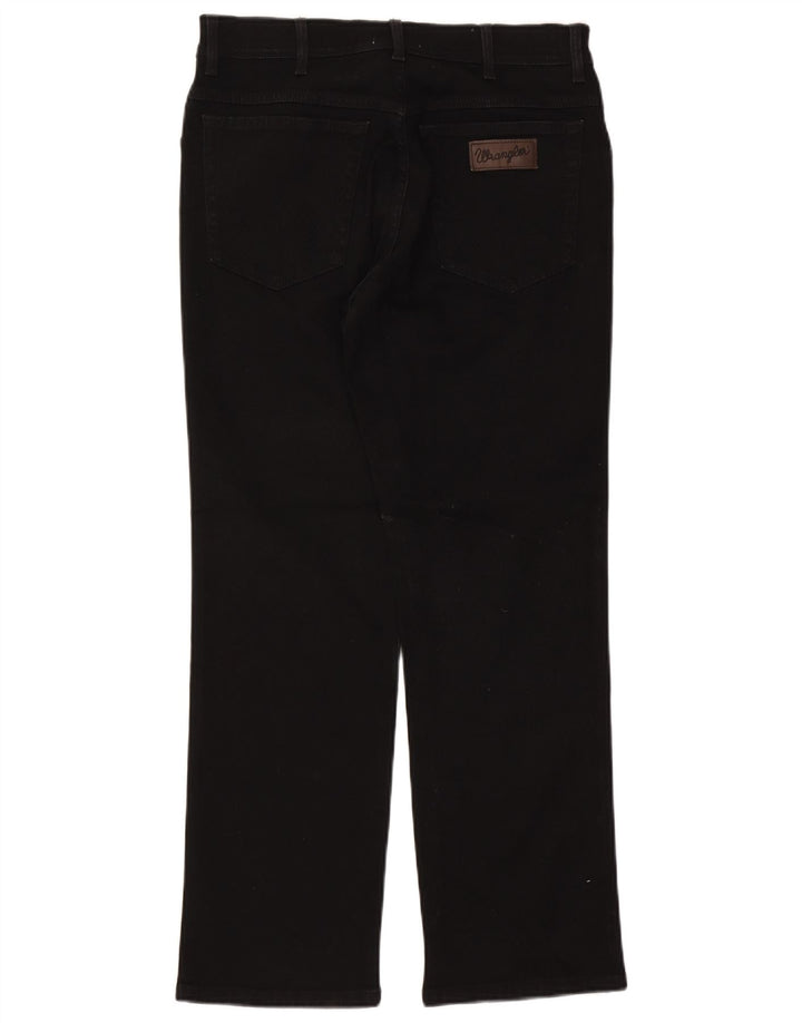 Wrangler Herre Texas Straight Jeans W33 L30 Sort Bomuld