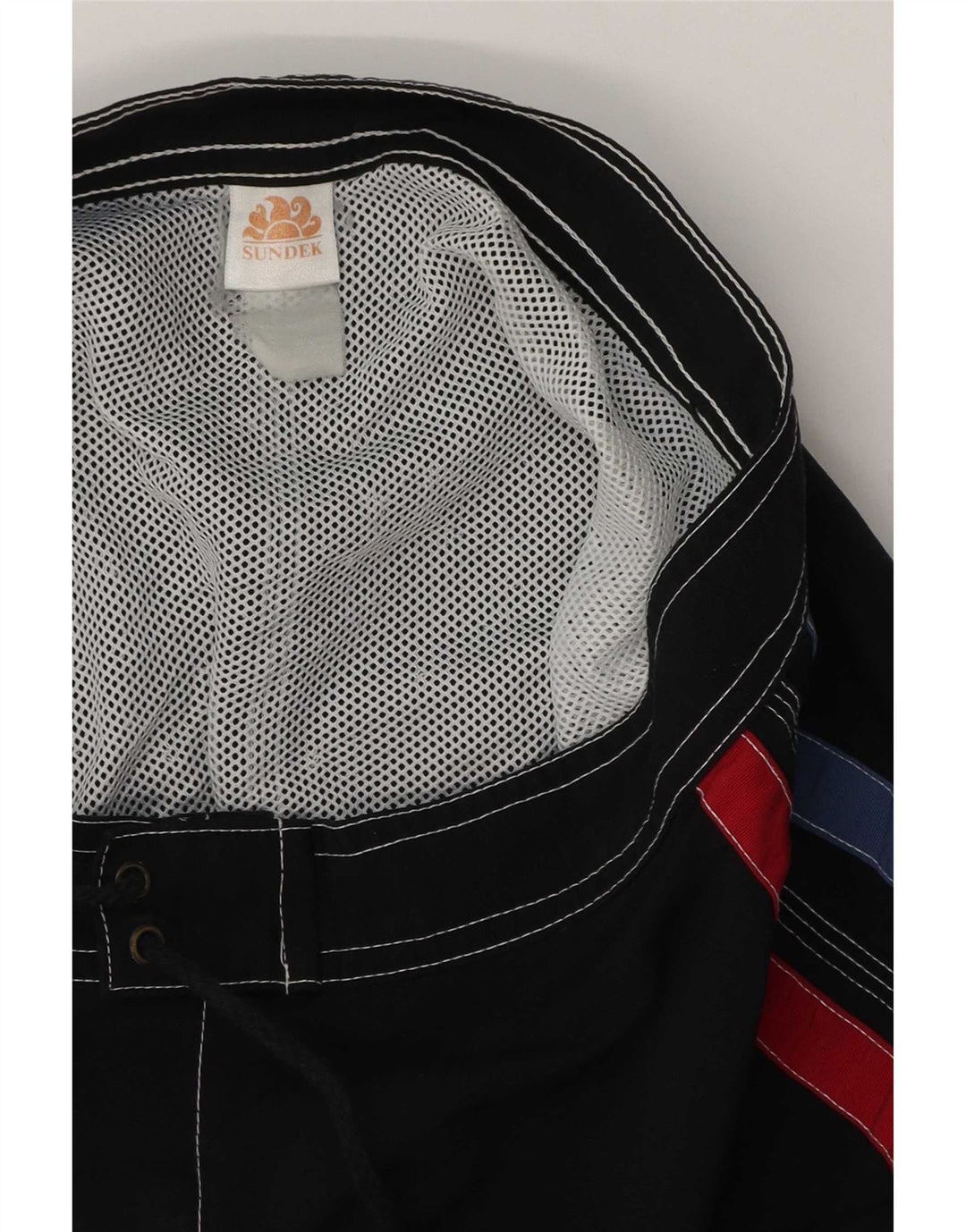 Sundek Herre svømmeshorts Medium Sort Colourblock Nylon