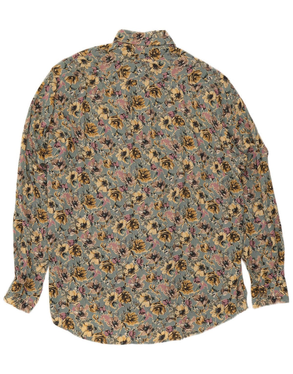 Daniel Dodd Herreskjorte Medium Green Floral Viscose