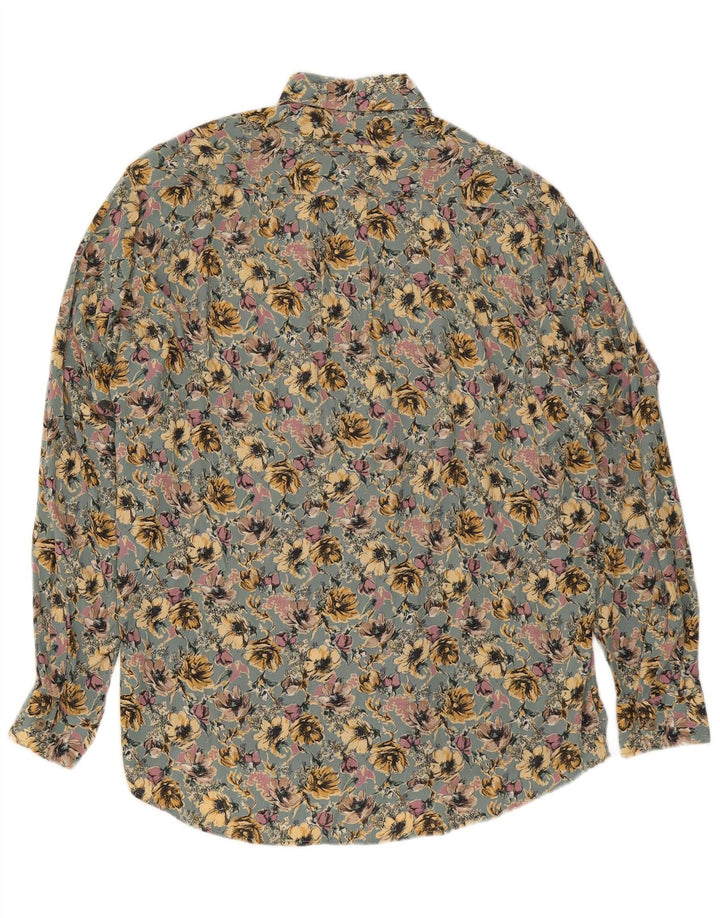 Daniel Dodd Herreskjorte Medium Green Floral Viscose
