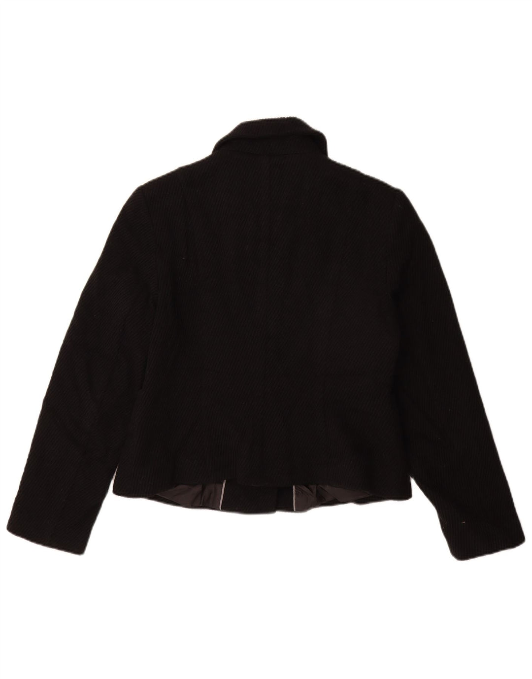 Marks & Spencer Kort overfrakke til kvinder UK 14 Medium Black Viscose