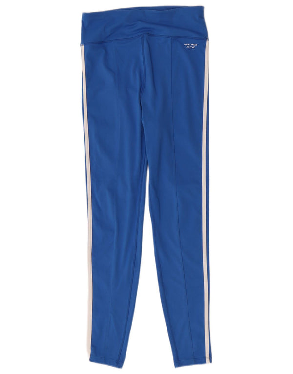 Jack Wills Dame Active High Waist Leggings UK 12 Medium Blue Sports