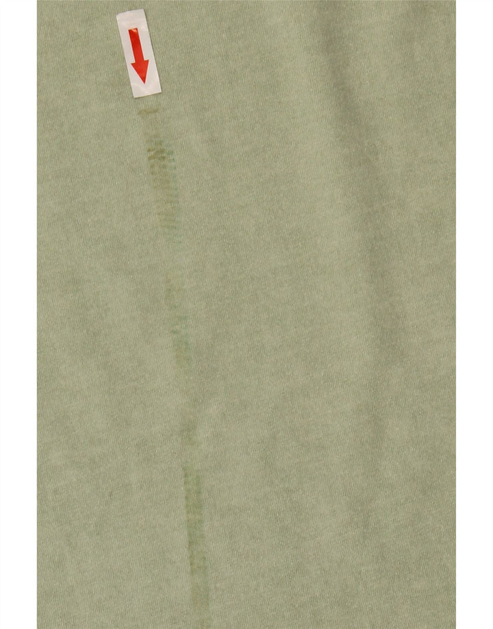 All Saints Herre Oversized T-Shirt Top Medium Grøn Bomuld