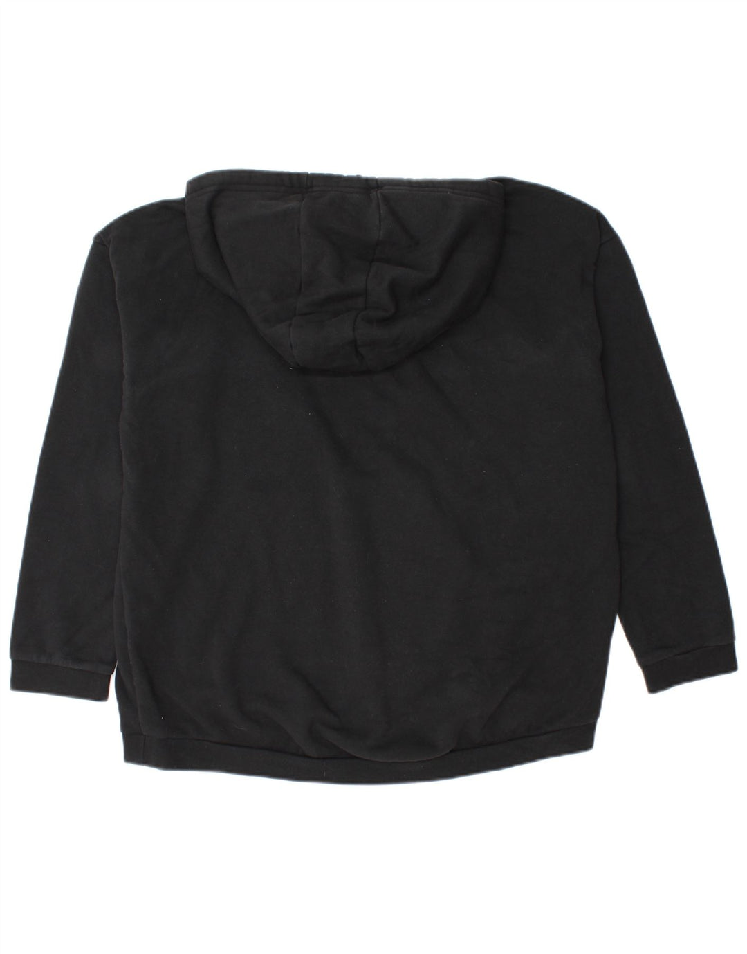 Adidas grafisk oversized hættetrøjetrøje til kvinder DK 12/14 medium sort bomuld