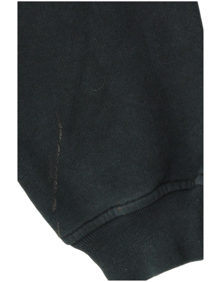 ELLESSE Grafisk hættetrøje til kvinder UK 16 Stor marineblå bomuld