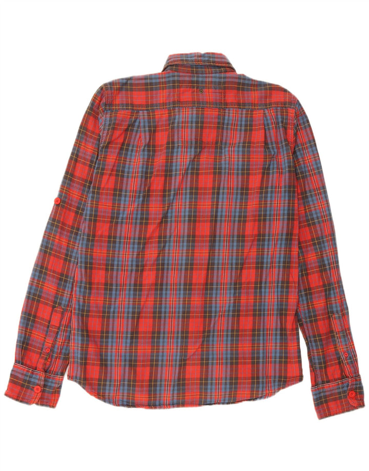 Superdry Flanelskjorte til mænd XL rød ternet bomuld