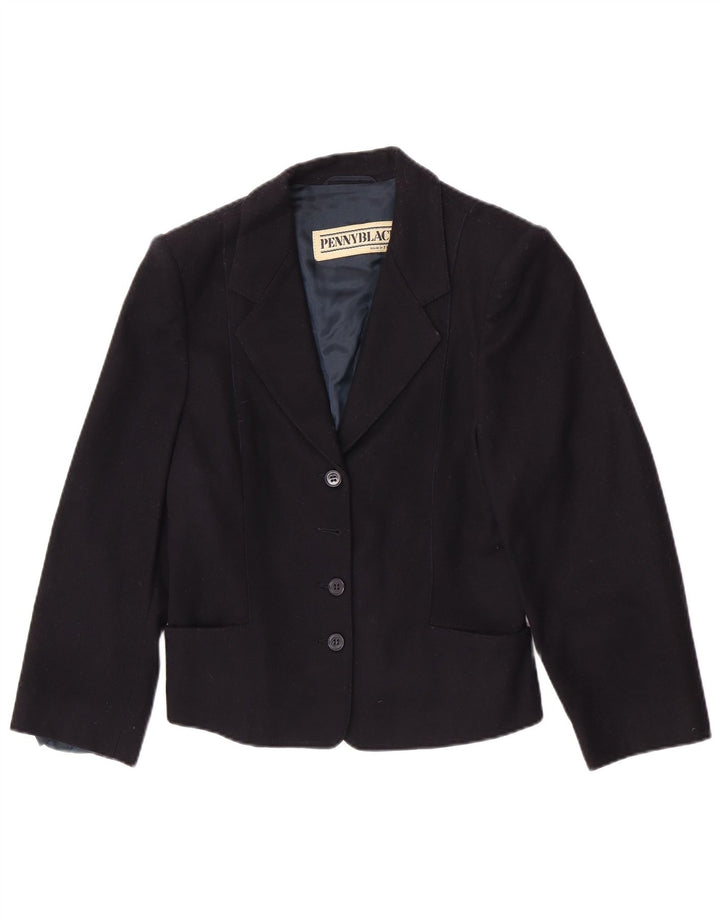 Penny Black Dame 3 Button Blazer Jacket UK 10 Small Wool