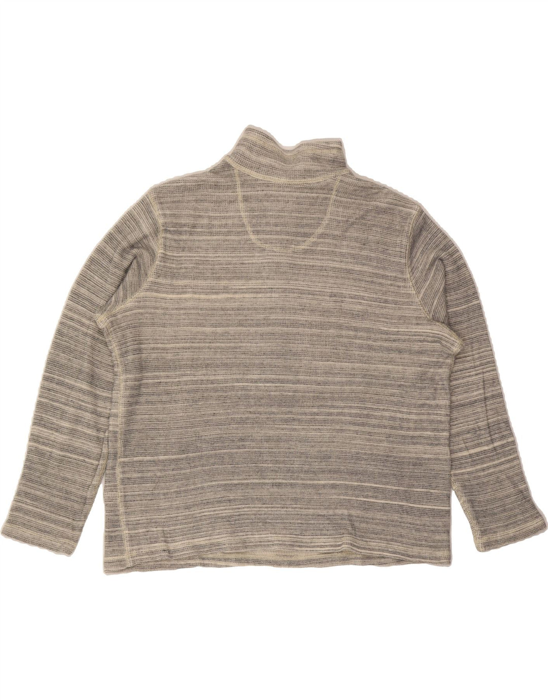 TOMMY BAHAMA Womens Oversized Sweatshirt Jumper UK 16 Large Grey Pinstripe Vintage Tommy Bahama and Second-Hand Tommy Bahama from Messina Hembry 