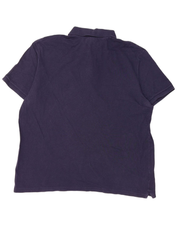 Lacoste Herre Slim Fit Polo Shirt Størrelse 8 3XL Navy Blue Bomuld