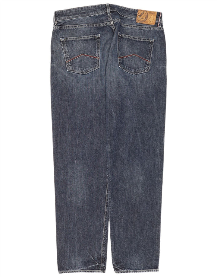 Marlboro Classics Straight Jeans til mænd W36 L34 Blå Bomuld