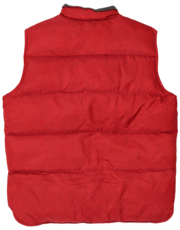 Southern Mens Polstret Gilet UK 40 Large Red Polyester