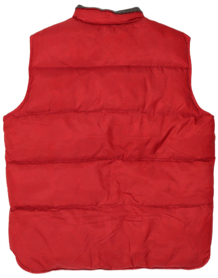 Southern Mens Polstret Gilet UK 40 Large Red Polyester
