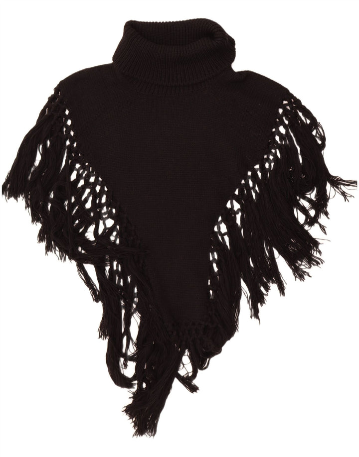 Vintage Dame Roll Neck Poncho Jumper One Size Sort