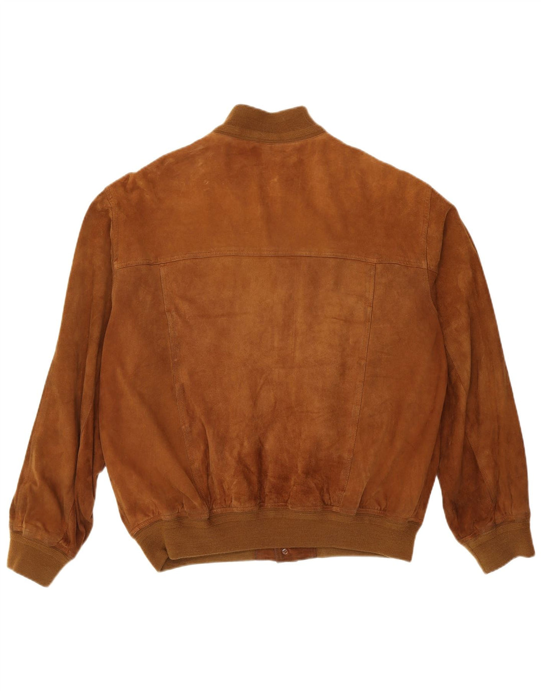 Vintage herre ruskind bomberjakke IT 55 2XL brunt læder