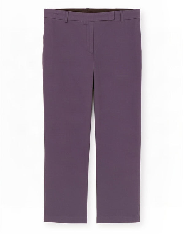 Marks & Spencer Womens Casual Trousers UK 14 Large W32 L28 Navy Blue