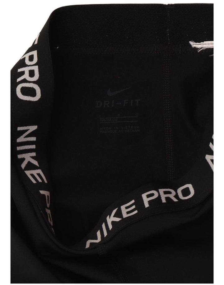 Nike piger Dri Fit grafiske leggings 12-13 år Large Sort